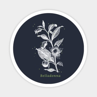 Belladonna nightshade herb botanical witch Magnet